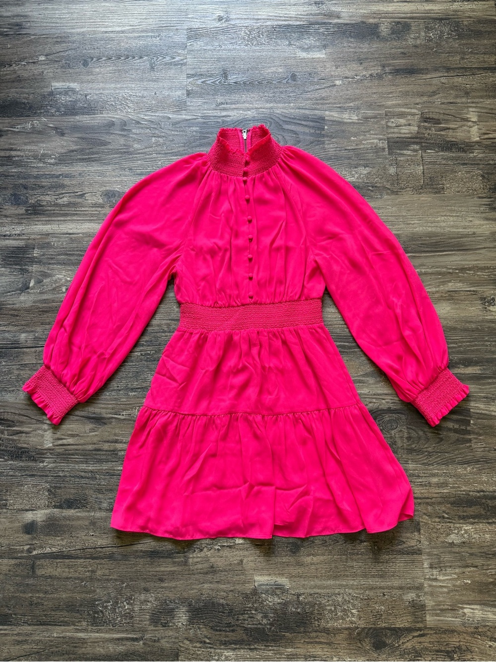 Alice + Olivia Hot Pink Victorian Minidress